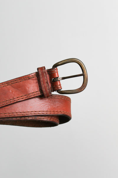 wide leather belt