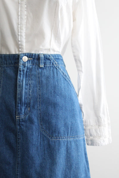 fogbank denim skirt