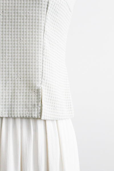 daisy chain gingham tank