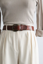 wide leather belt