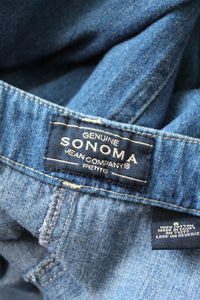 fogbank denim skirt