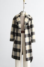 mohair plaid wool trench