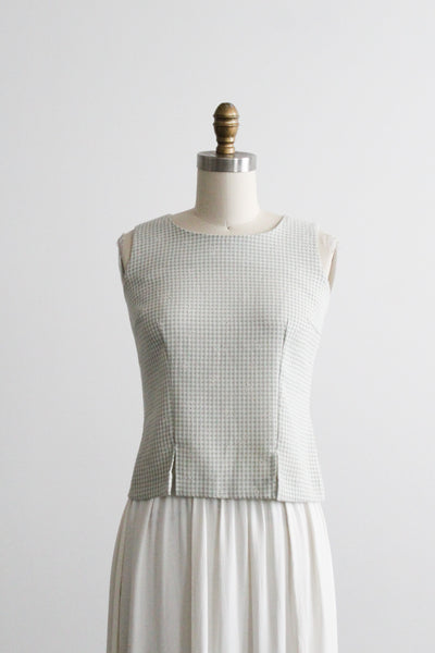 daisy chain gingham tank