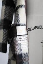 mohair plaid wool trench