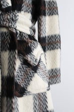 mohair plaid wool trench