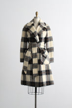mohair plaid wool trench