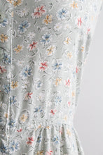 spring garden midi dress