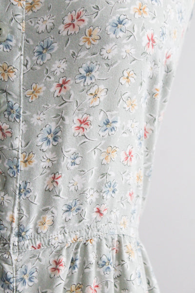 spring garden midi dress