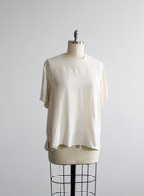 parchment silk tee