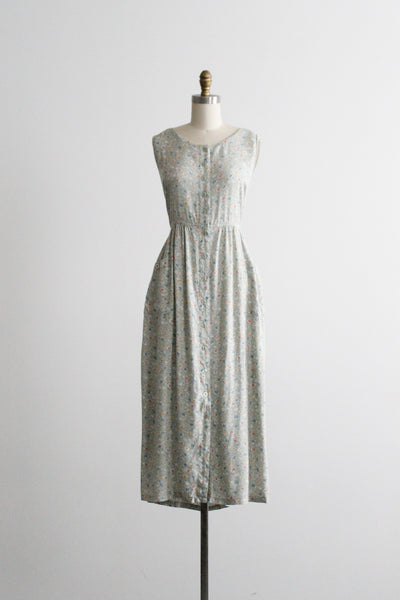spring garden midi dress