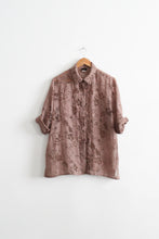 rose quartz burnout button up (l/xl)