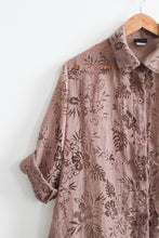 rose quartz burnout button up (l/xl)