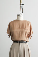 bronze silk tee