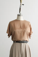 bronze silk tee