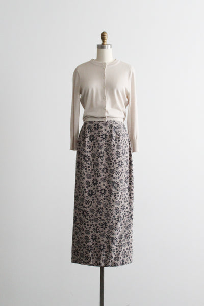 spring garden silk skirt