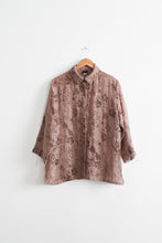 rose quartz burnout button up (l/xl)