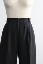 graphite wool trousers