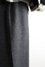 graphite wool trousers