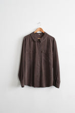 walnut silk button up (m/l)