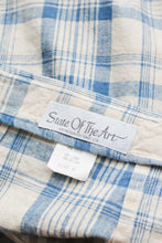 plaid linen wrap skirt