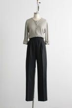 graphite wool trousers