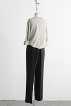 graphite wool trousers