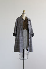 gingham cotton trench coat