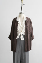 walnut silk button up (m/l)