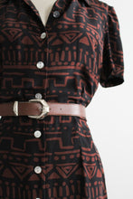 tortoiseshell silk dress