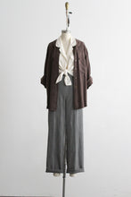 walnut silk button up (m/l)