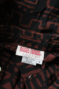 tortoiseshell silk dress