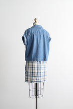 boxy denim work shirt