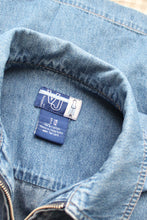 boxy denim work shirt