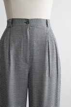 high rise gingham trousers (m)