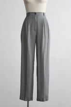 high rise gingham trousers (m)