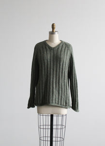 sage leaf wool pullover