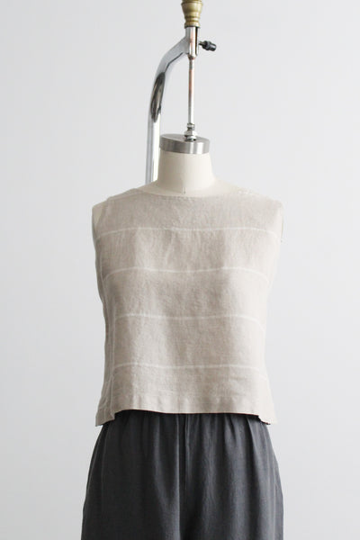 loomlight linen crop top