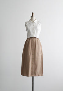 wheaten midi skirt