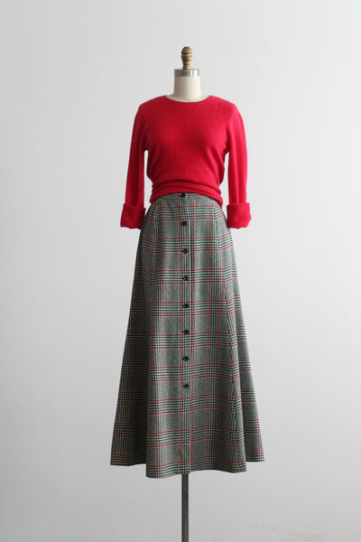 spruce wool maxi skirt