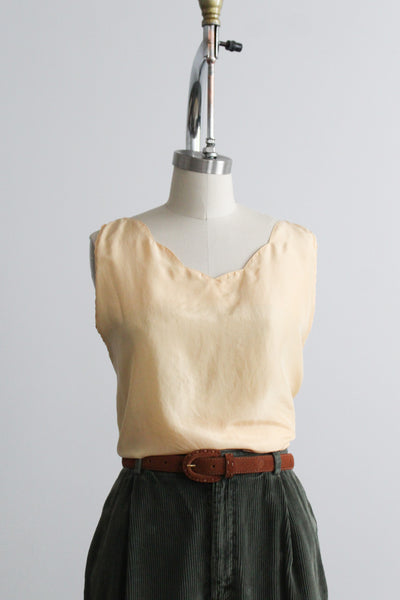 butter silk tank