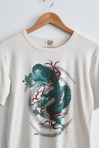 distressed dragon graphic tee (s/m)