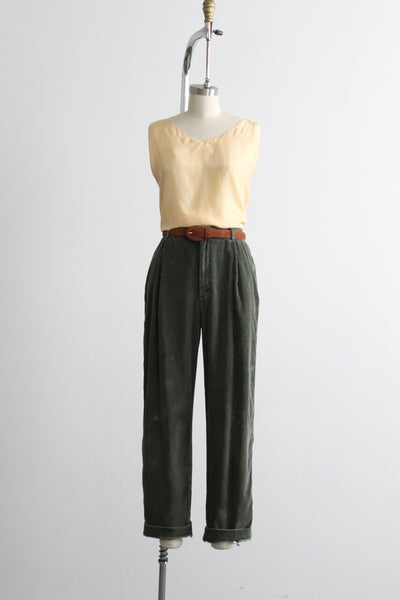 moss corduroy trousers