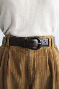 pebbled leather belt