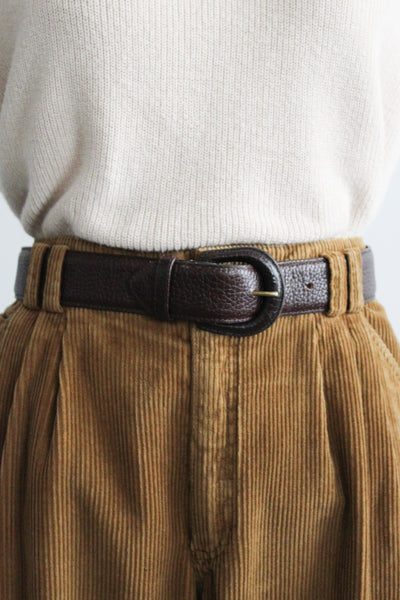 pebbled leather belt