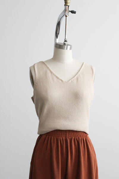 fawn knit tank