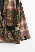 patchwork print blazer