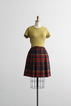 bramble wool pleated mini skirt