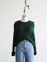 spruce cable knit cotton pullover