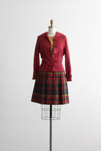 bramble wool pleated mini skirt