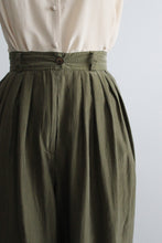 moss silk trousers